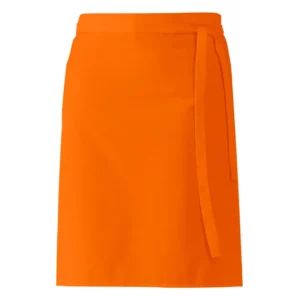 Delantal de cintura Leiber 11/262 naranja, vista frontal de la prenda