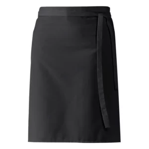 Delantal de cintura Leiber 11/262 negro, vista frontal de la prenda