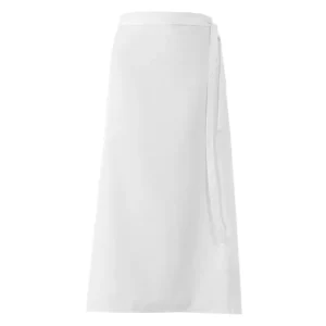 Delantal francés Leiber 11/289 blanco, vista frontal de la prenda