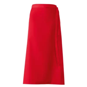 Delantal francés Leiber 11/289 rojo, vista frontal de la prenda
