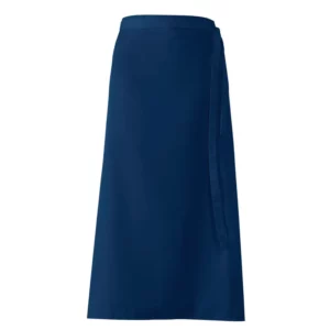 Delantal francés Leiber 11/289 azul marino, vista frontal de la prenda
