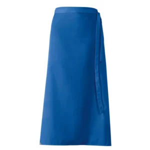 Delantal francés Leiber 11/289 azul royal, vista frontal de la prenda