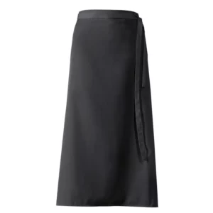 Delantal francés Leiber 11/289 negro, vista frontal de la prenda