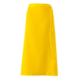 Delantal francés Leiber 11/289 amarillo, vista frontal de la prenda