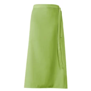 Delantal francés Leiber 11/289 verde manzana, vista frontal de la prenda