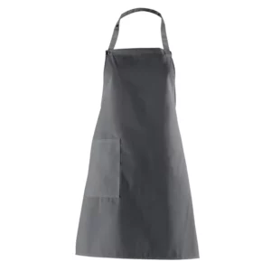 Delantal de peto Leiber 11/473 gris, vista frontal de la prenda