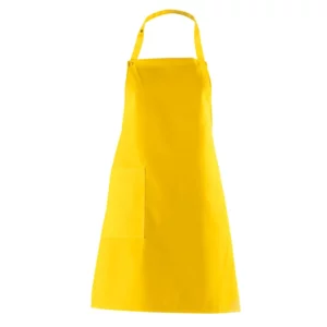 Delantal de peto Leiber 11/473 amarillo, vista frontal de la prenda