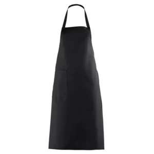 Delantal con peto Leiber 11/529 negro, vista frontal de la prenda