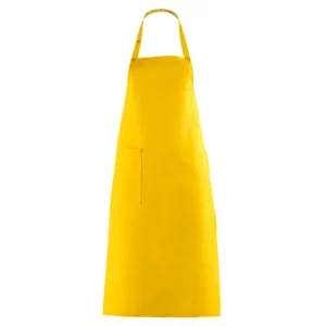 Delantal con peto Leiber 11/529 amarillo, vista frontal de la prenda