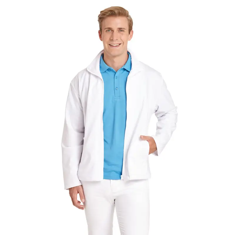 Chaqueta de trabajo de hombre Leiber 12/1095 1 Chaqueta de trabajo de hombre Leiber 12/1095 blanco, frontal sobre modelo