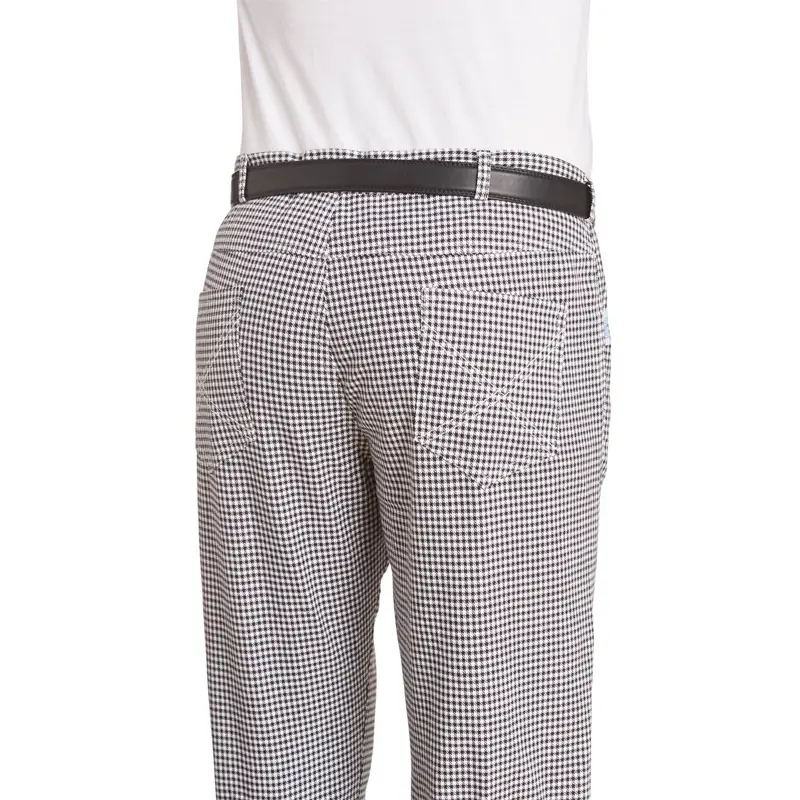 Pantalón de cocina unisex Leiber 12/1380 3 Pantalón de cocina unisex Leiber 12/1380 blanco y negro, detalle posterior
