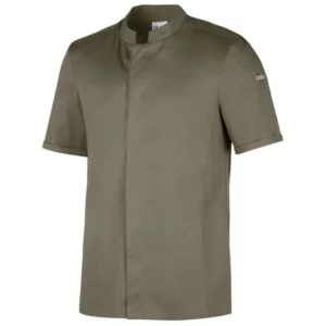 Chaqueta de cocina de hombre Leiber 12/1382 oliva, frontal de la prenda