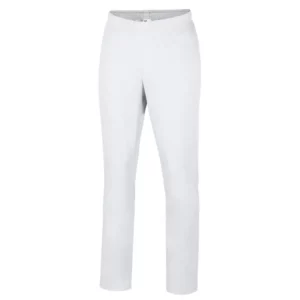 Pantalón sanitario unisex Leiber 12/2134 blanco, vista frontal de la prenda