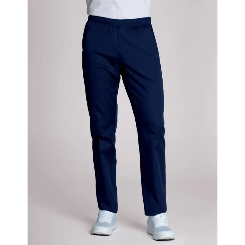Pantalón sanitario unisex Leiber 12/2134 1 Pantalón sanitario unisex Leiber 12/2134 azul marino, puesto en modelo, vista frontal