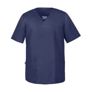 Casaca sanitaria unisex Leiber 12/2137 azul marino, vista frontal de la prenda