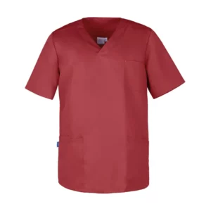 Casaca sanitaria unisex Leiber 12/2137 burdeos, vista frontal de la prenda