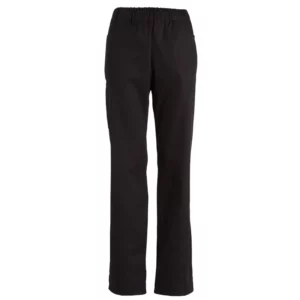 Pantalón sanitario unisex Leiber 12/2370 negro, vista frontal de la prenda