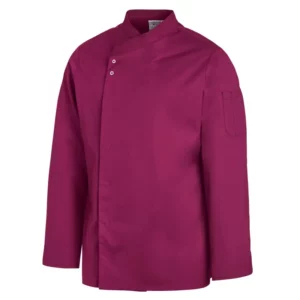 Chaqueta de cocina Leiber 12/2444 cereza, vista frontal de la prenda