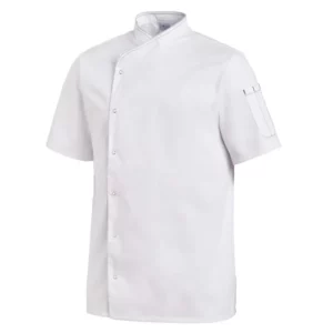 Chaqueta de cocina unisex Leiber 12/2542 blanco, vista frontal de la prenda