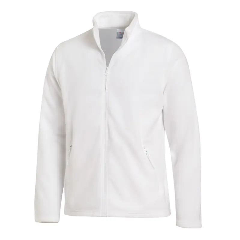 Chaqueta polar de hombre Leiber 12/2665 2 Chaqueta polar de hombre Leiber 12/2665 blanco, vista frontal de la prenda