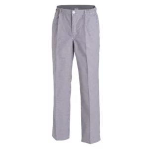 Pantalón de cocina unisex Leiber 12/5350 azul/blanco, frontal de prenda