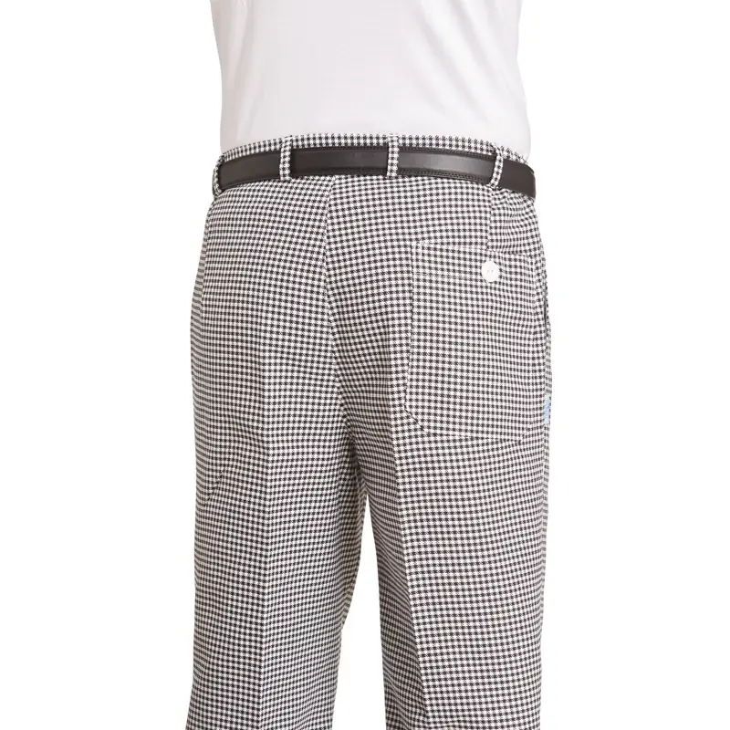 Pantalón de cocina unisex Leiber 12/5350 4 Pantalón de cocina unisex Leiber 12/5350 negro/blanco, detalle posterior
