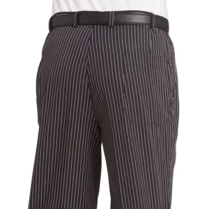 Pantalón de cocina de hombre Leiber 12/6470 blanco y negro, detalle posterior