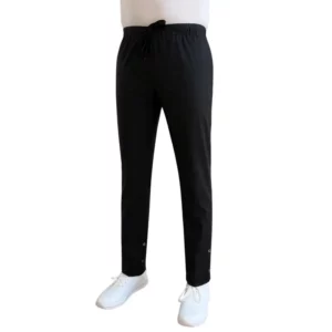 Pantalón de trabajo unisex Leiber 12/6620 negro, vista frontal con persona