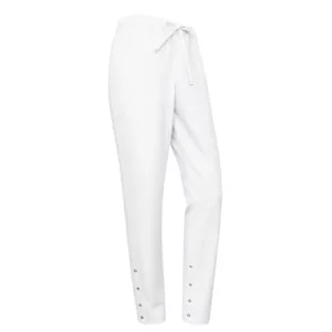 Pantalón de trabajo unisex Leiber 12/6660 blanco, vista frontal