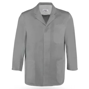 Bata unisex Leiber 12/7330 gris claro, vista frontal de la prenda