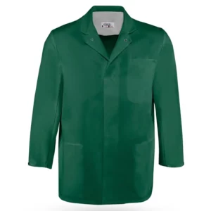 Bata unisex Leiber 12/7330 verde botella, vista frontal de la prenda