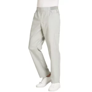 Pantalón multibolsillos de hombre Leiber 12/7470 gris plata, frontal sobre modelo