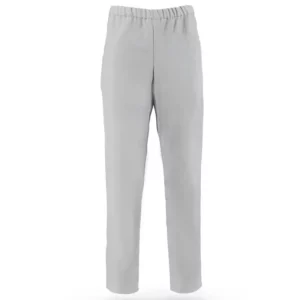 Pantalón de cocina unisex Leiber 12/7920 gris claro, vista frontal sin modelo