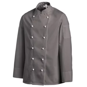 Chaqueta de cocina Leiber 12/8790 gris, vista frontal de la prenda