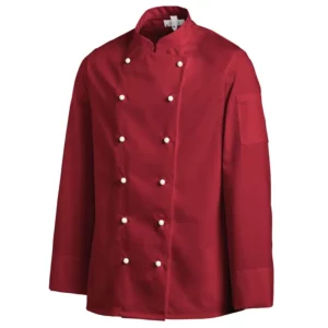 Chaqueta de cocina Leiber 12/8790 burdeos, vista frontal de la prenda