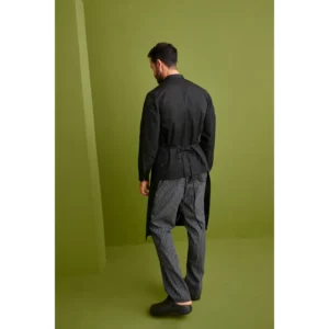 Pantalón Cuadros Cocina Confort Fit Monza 04002 en cuadros negros 3 x1, vista posterior