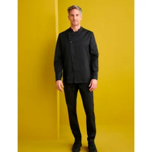 Pantalón Deportivo Cocina Slim Fit Monza 04009 en negro, vista frontal