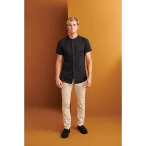 Pantalón Chino Slim Fit Monza 04019 en arena, vista frontal