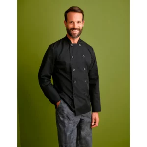 Chaquetilla Confort Fit Monza 04116 en negro, vista frontal