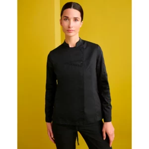 Chaquetilla Slim Fit Monza 04125 en negro, vista frontal