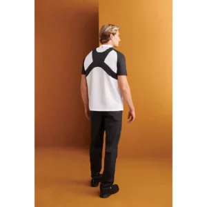 Chaquetilla Beisbolera Regular Fit Monza 04126 en blanco, vista posterior