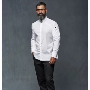 Chaquetilla Camisa Regular Fit Monza 04133 en blanco, vista frontal