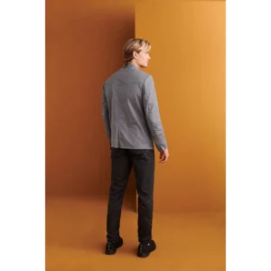 Chaquetilla Regular Fit Monza 04134 en gris medio, vista posterior