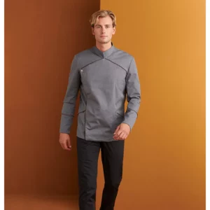 Chaquetilla Regular Fit Monza 04134 en gris medio, vista frontal