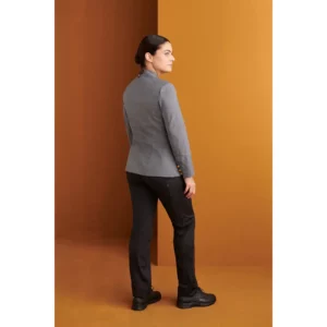 Chaquetilla Slim Fit Monza 04135 en gris medio, vista posterior