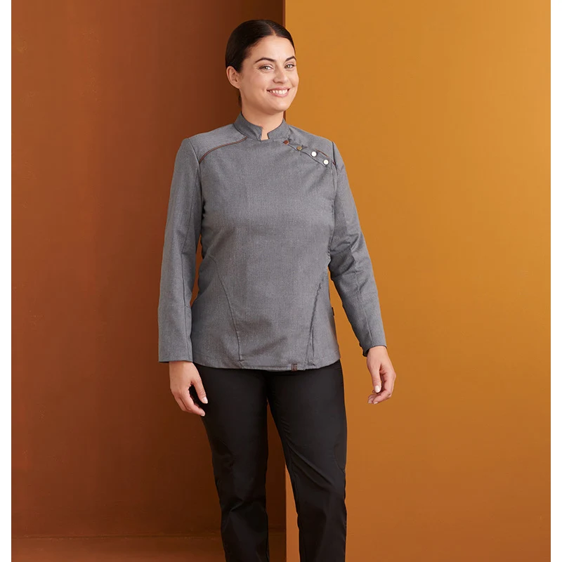 Chaquetilla Slim Fit Monza 04135 1 Chaquetilla Slim Fit Monza 04135 en gris medio, vista frontal