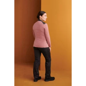 Chaquetilla Tiras Polipiel Slim Fit Monza 04141 en rosa, vista posterior