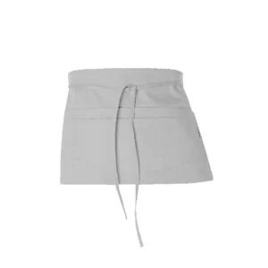 Delantal Corto Monza 01241 en blanco, vista frontal