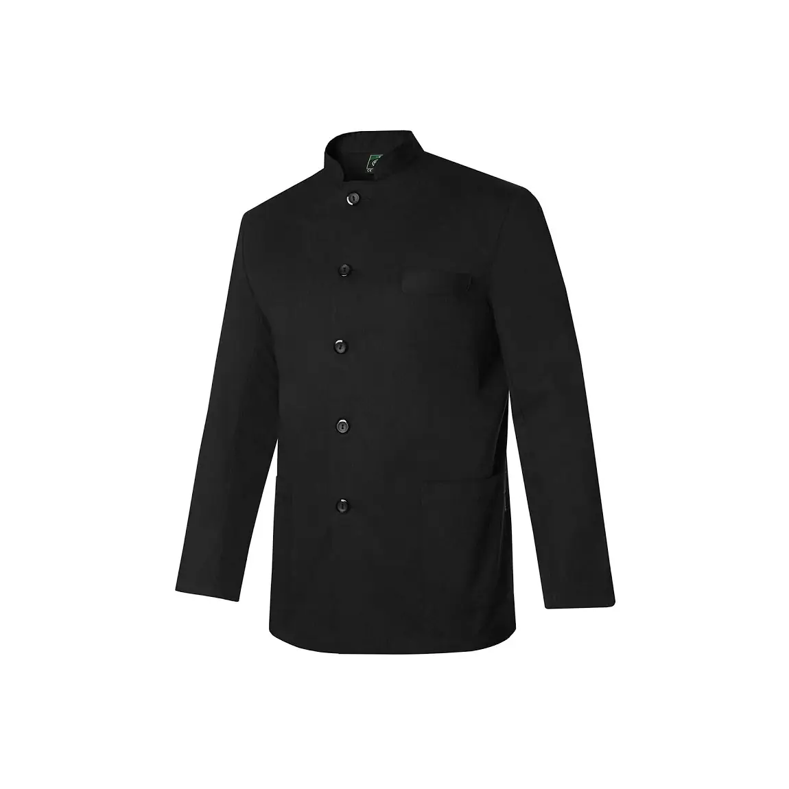 Americana Cuello Mao Regular Fit Monza 01687 3 Americana Cuello Mao Regular Fit Monza 01687 en negro, vista frontal