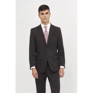 Americana Regular Fit Monza 01712 en gris oscuro, vista frontal